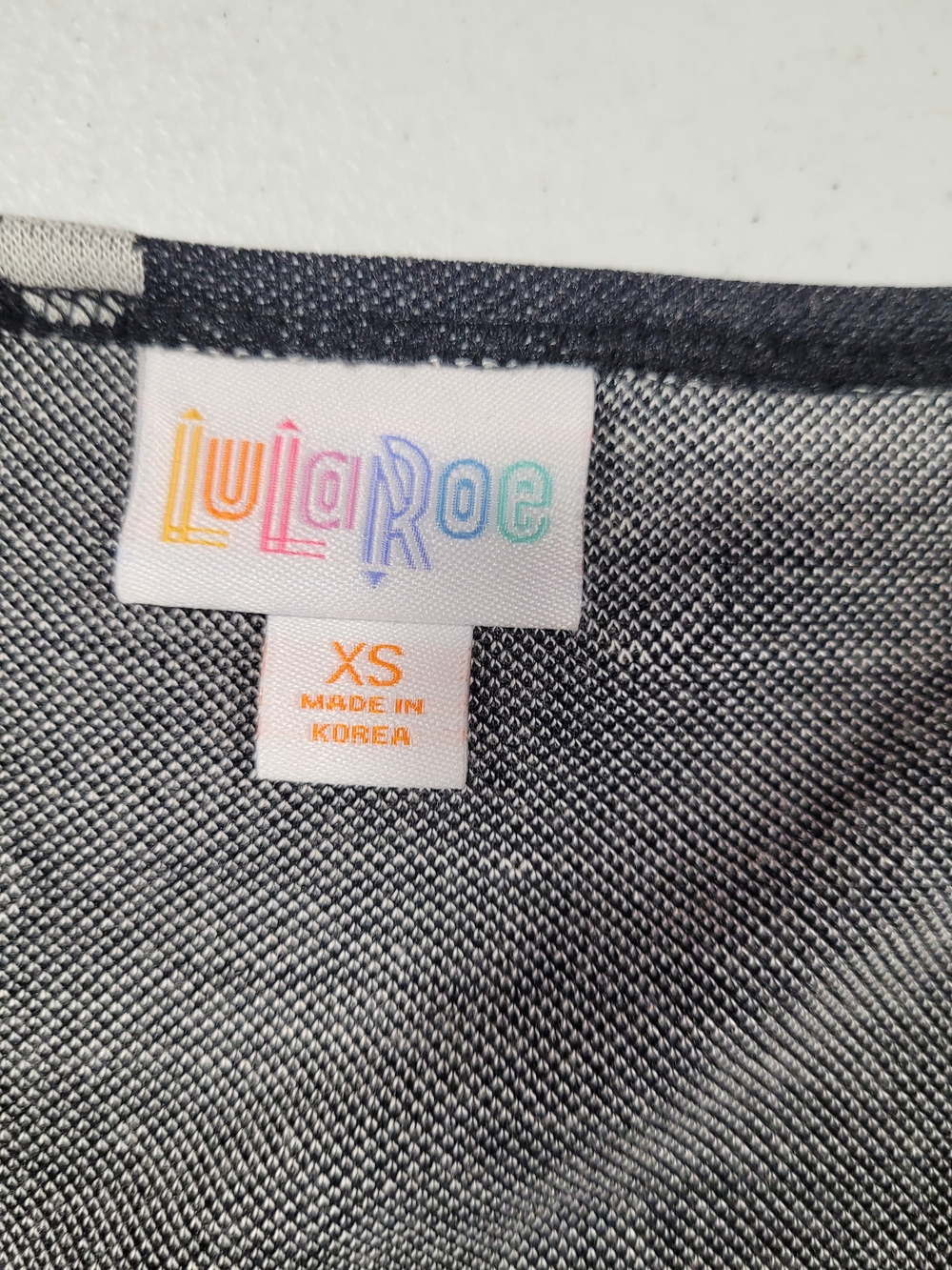 LuLaRoe Black Polka Dot Short Sleeve Top - Picture 2 of 3